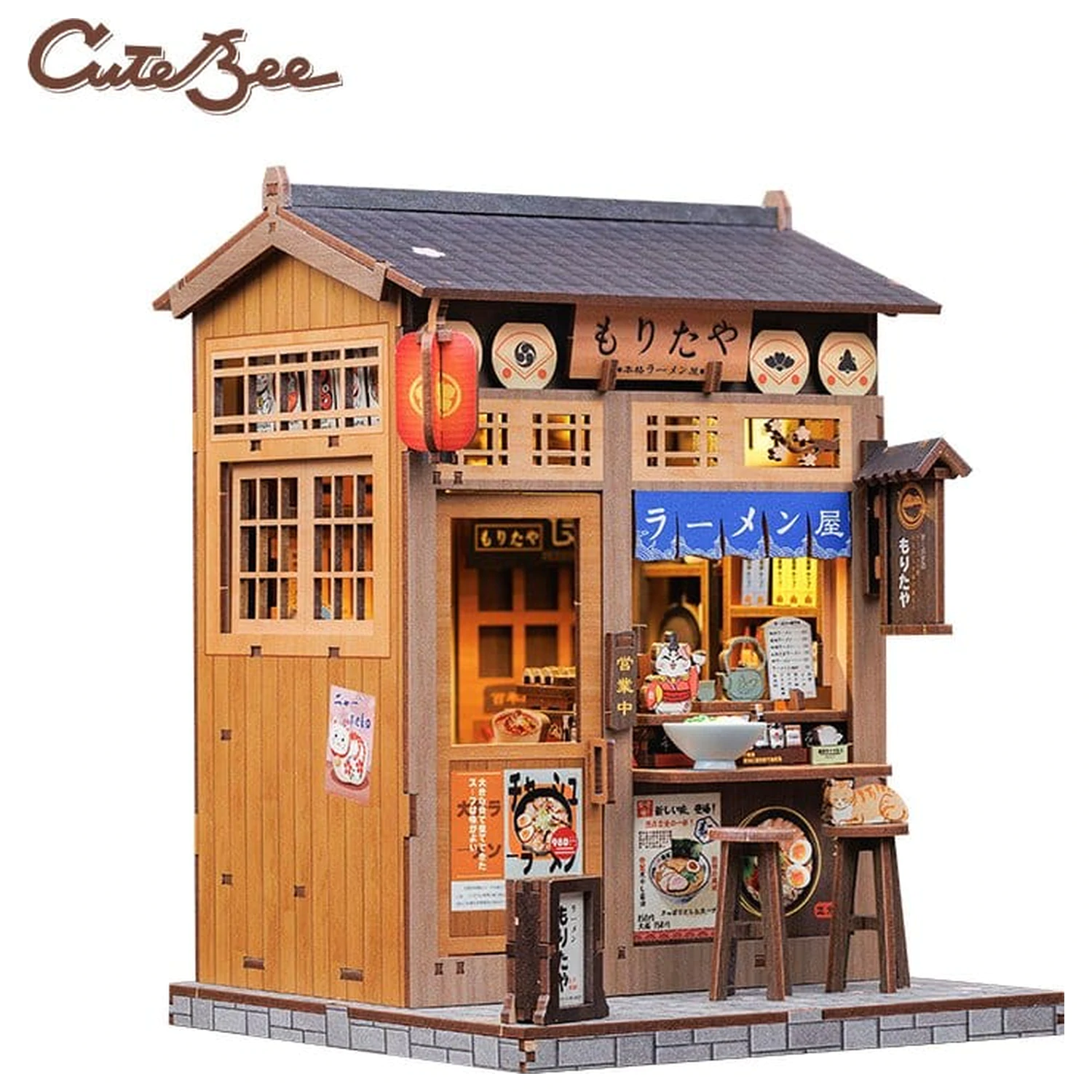 Sada modelu miniaturního domu Morita-Ya 21 x 16 cm fotografii produktu