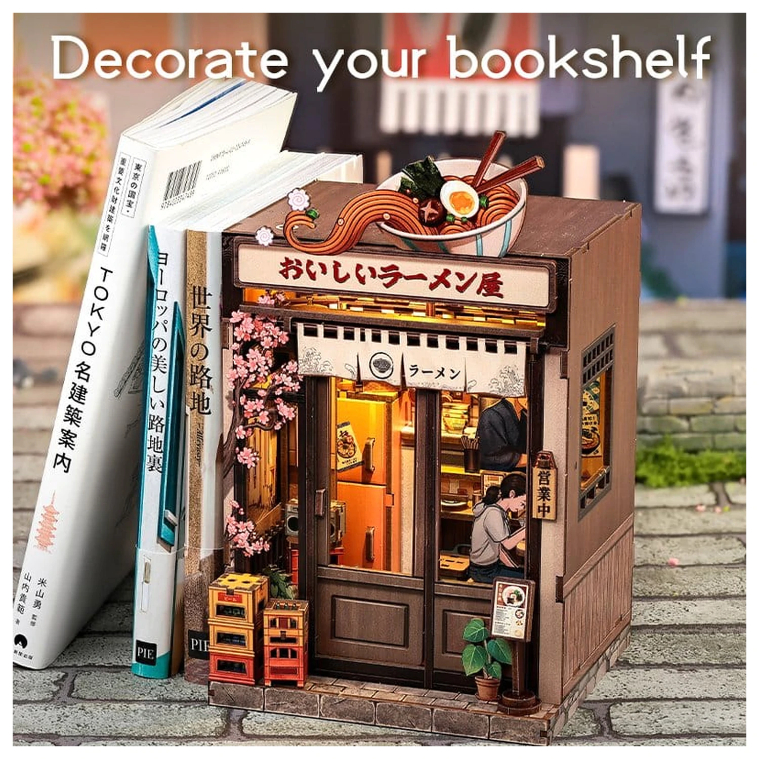 Modelová stavebnice miniaturního domku Oishii Kyoto 22 x 13 cm fotografii produktu