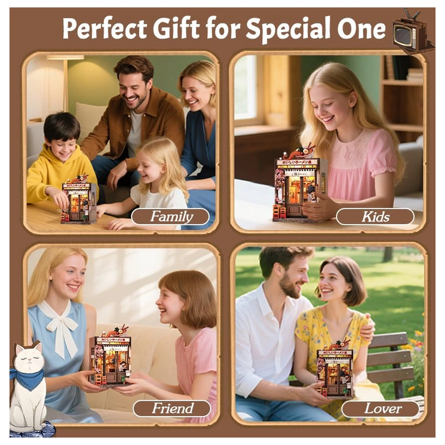 Modelová stavebnice miniaturního domku Oishii Kyoto 22 x 13 cm fotografii produktu