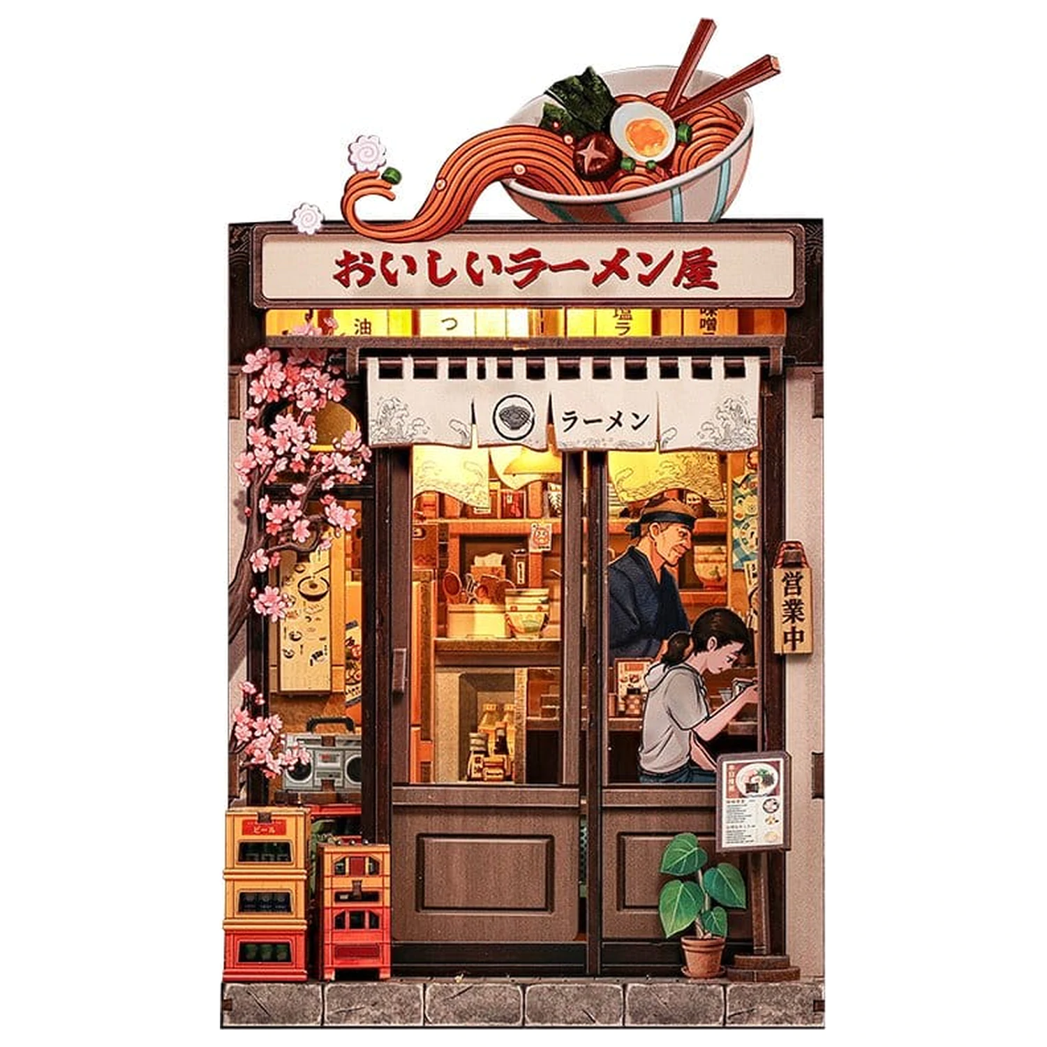 Modelová stavebnice miniaturního domku Oishii Kyoto 22 x 13 cm fotografii produktu