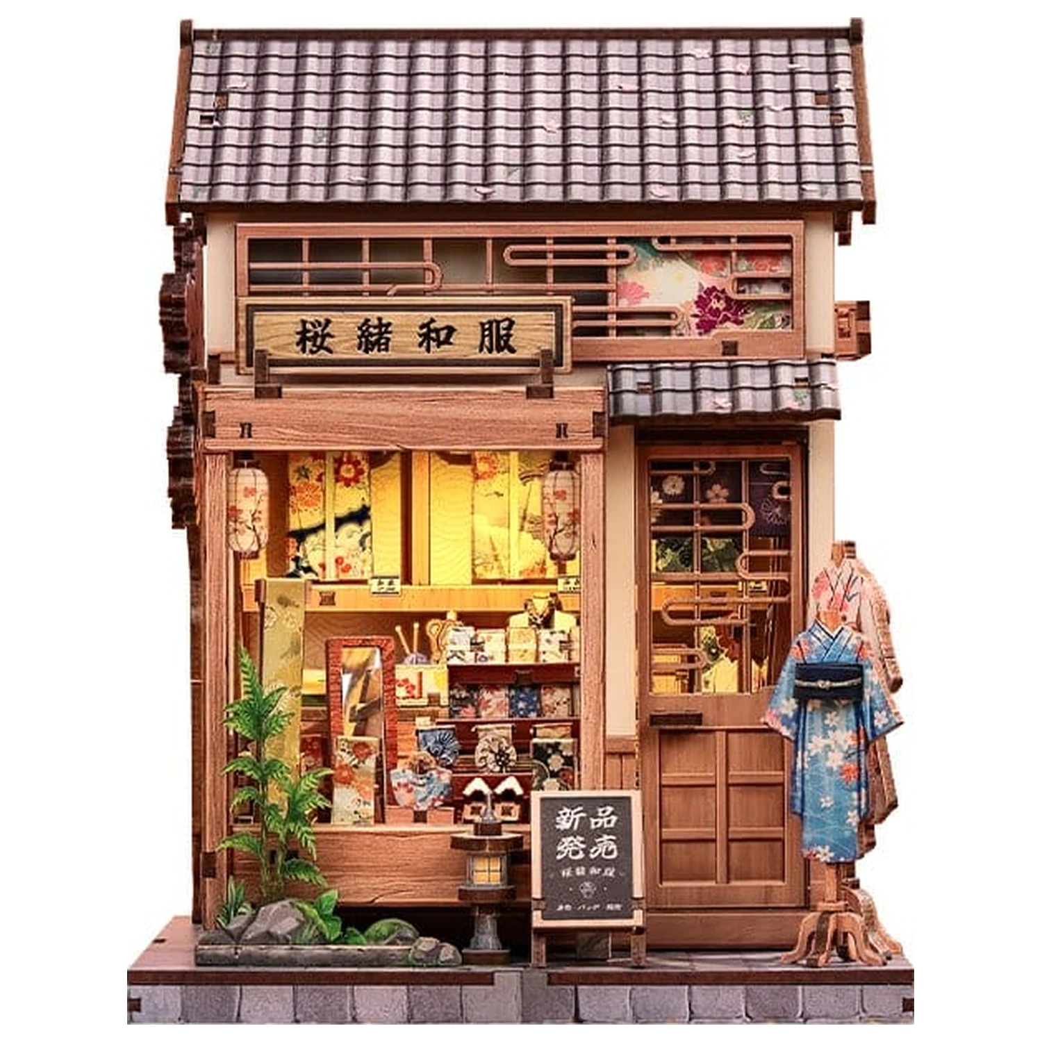 Miniaturní model domu Kit Sakura O Kimono Shop 19 x 14 cm fotografii produktu