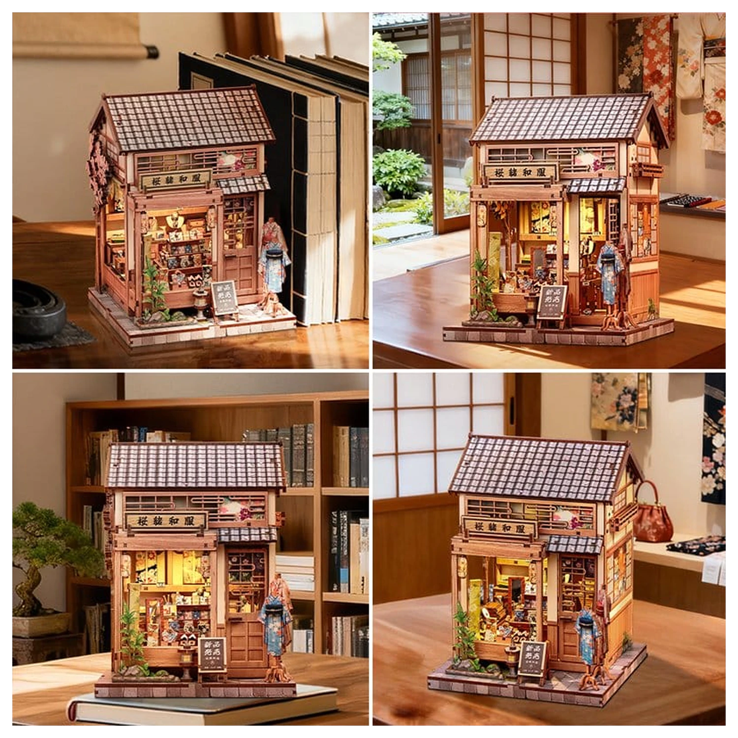 Miniaturní model domu Kit Sakura O Kimono Shop 19 x 14 cm fotografii produktu