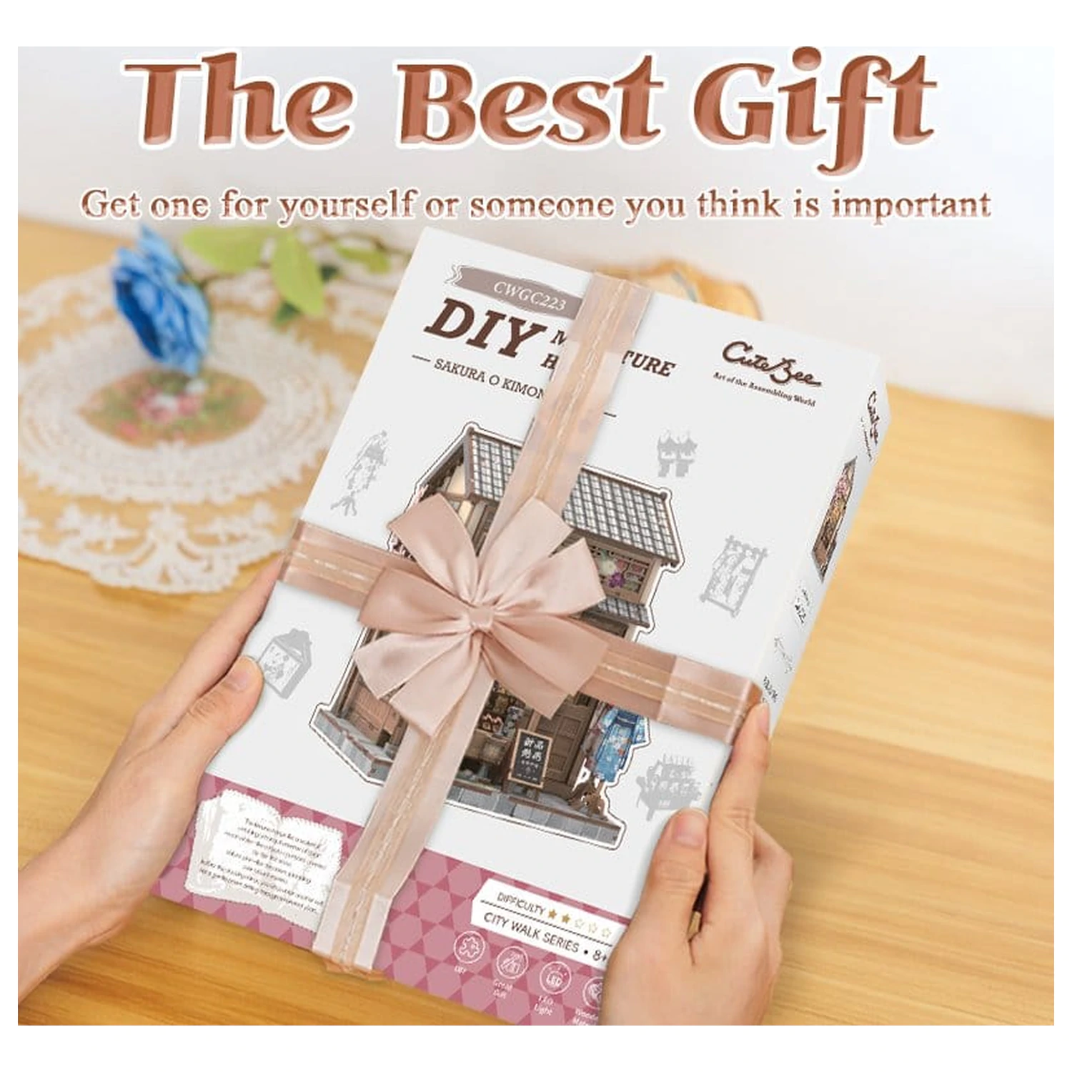 Miniaturní model domu Kit Sakura O Kimono Shop 19 x 14 cm fotografii produktu