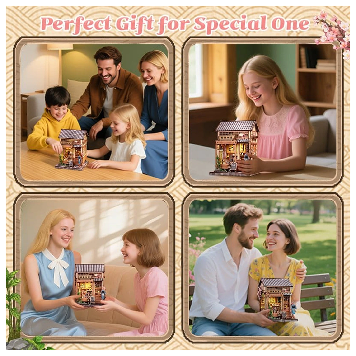 Miniaturní model domu Kit Sakura O Kimono Shop 19 x 14 cm fotografii produktu