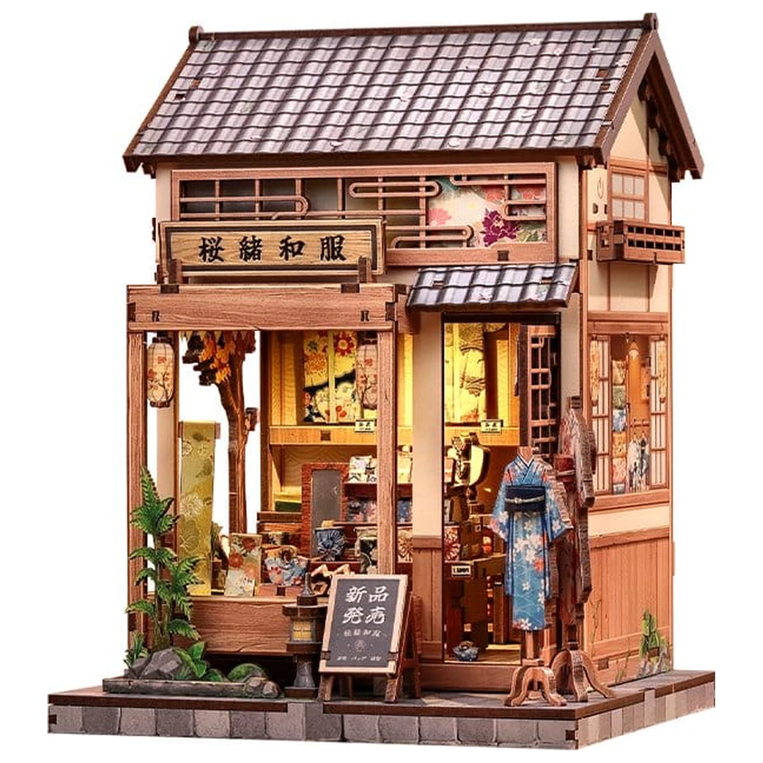 Miniaturní model domu Kit Sakura O Kimono Shop 19 x 14 cm fotografii produktu
