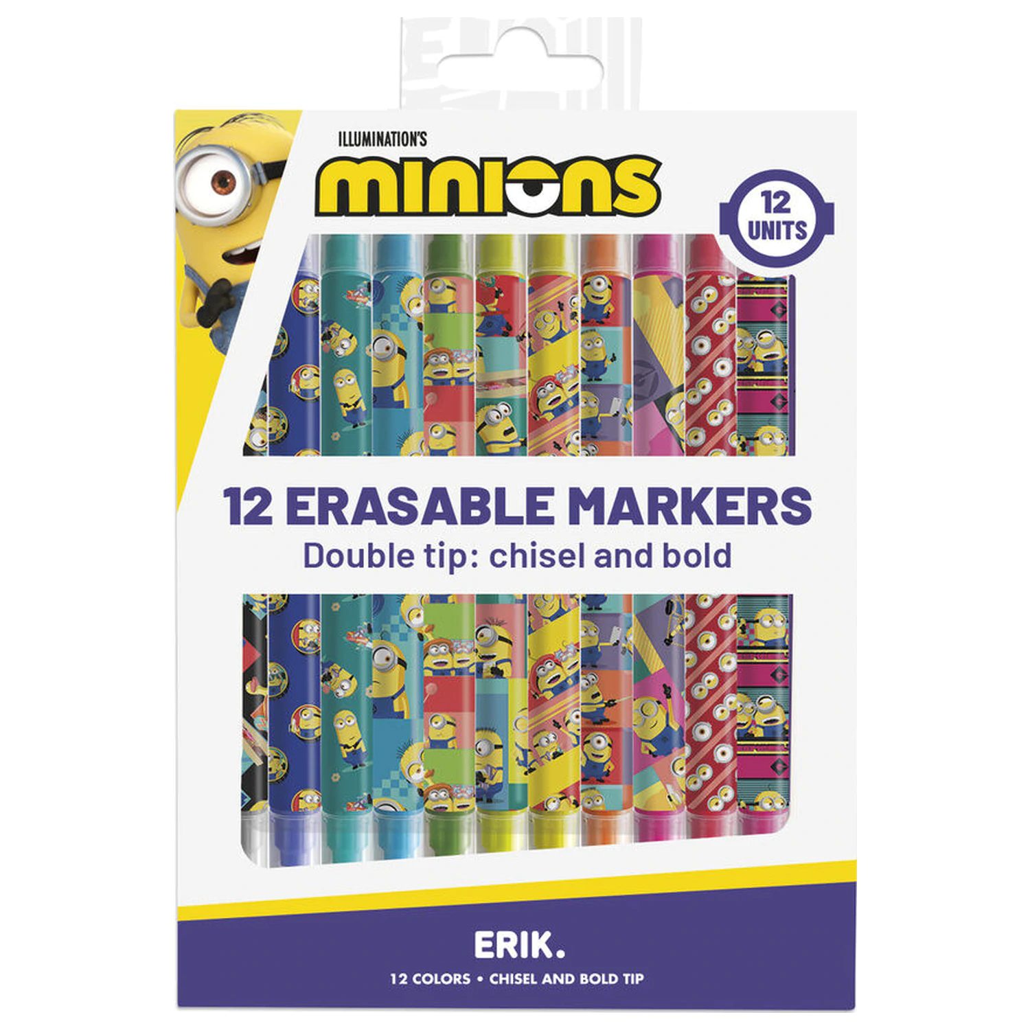 Minions sada 12 vymazatelných makerů fotografii produktu