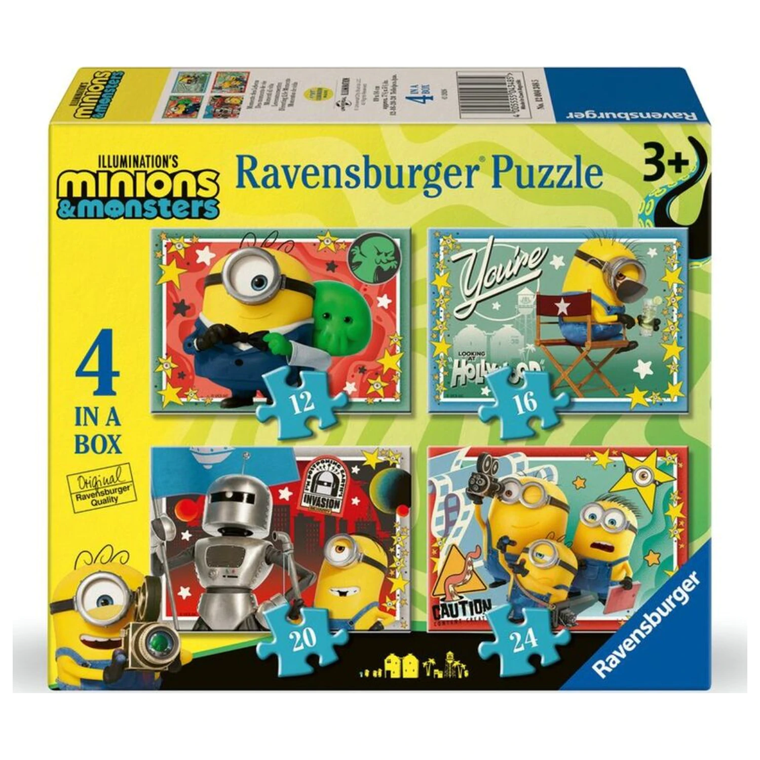 Minions 3 puzzle 12-16-20-24ks fotografii produktu