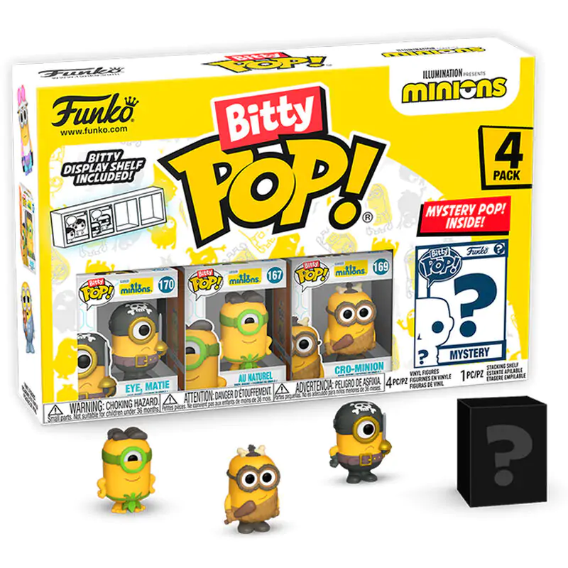 Minions Bitty POP! vinylová figurka 4-Pack Eye Matie 2,5 cm fotografii produktu