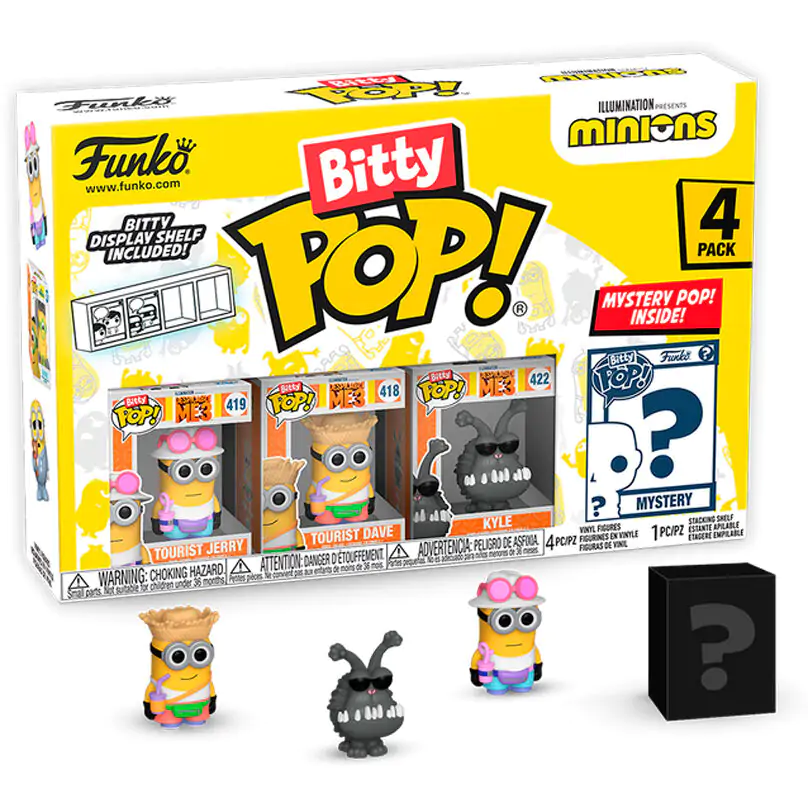 Minions Bitty Funko POP! vinylová figurka 4-balení Mladý Gru 2,5 cm fotografii produktu