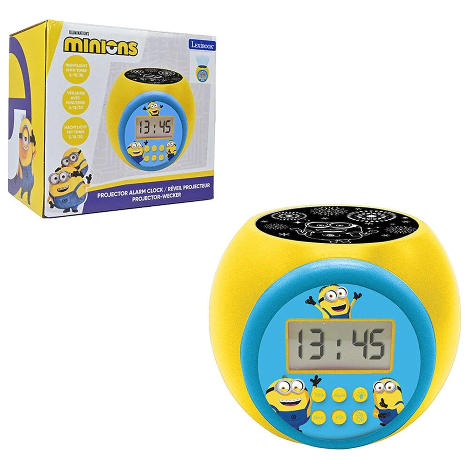 Minions projektor budík fotografii produktu