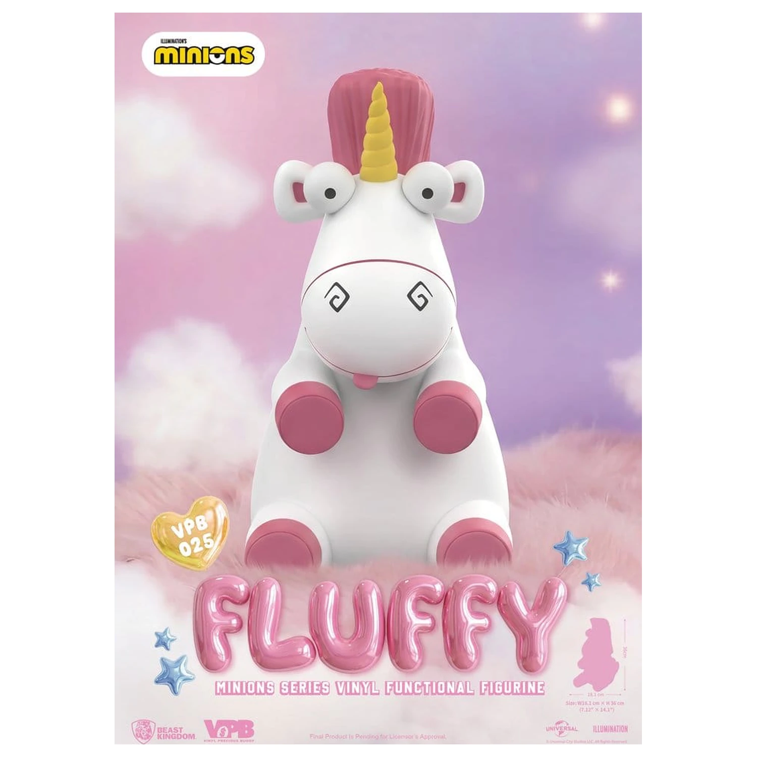 Minions Vinyl Bank Series Fluffy 36 cm fotografii produktu
