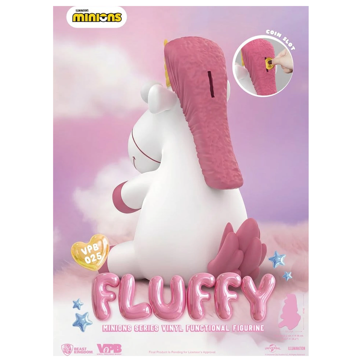 Minions Vinyl Bank Series Fluffy 36 cm fotografii produktu
