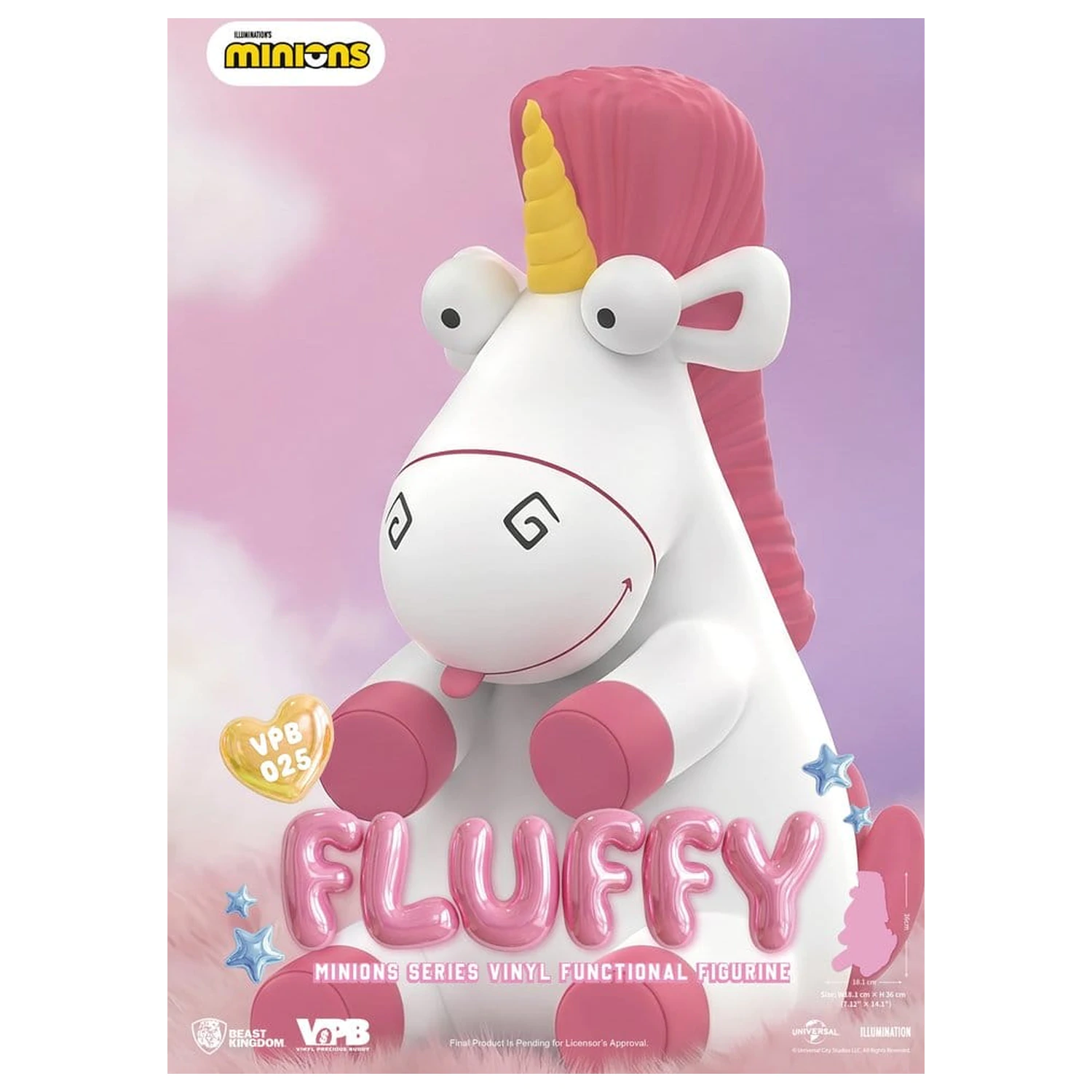 Minions Vinyl Bank Series Fluffy 36 cm fotografii produktu