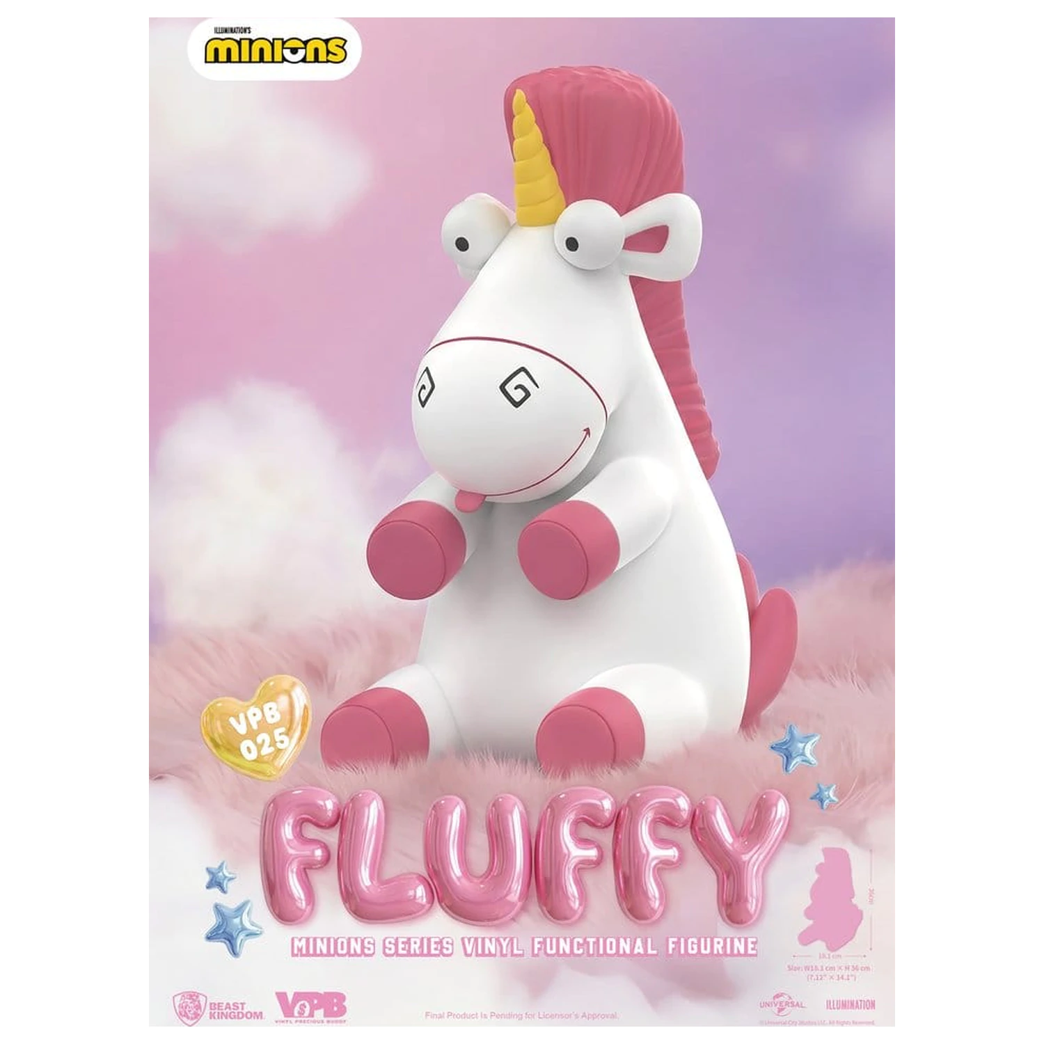 Minions Vinyl Bank Series Fluffy 36 cm fotografii produktu