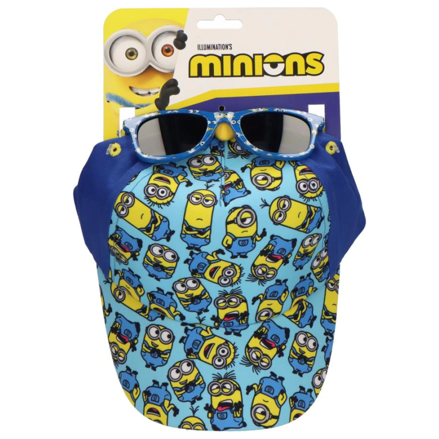 Minions modré sluneční brýle a kšiltovka sada fotografii produktu