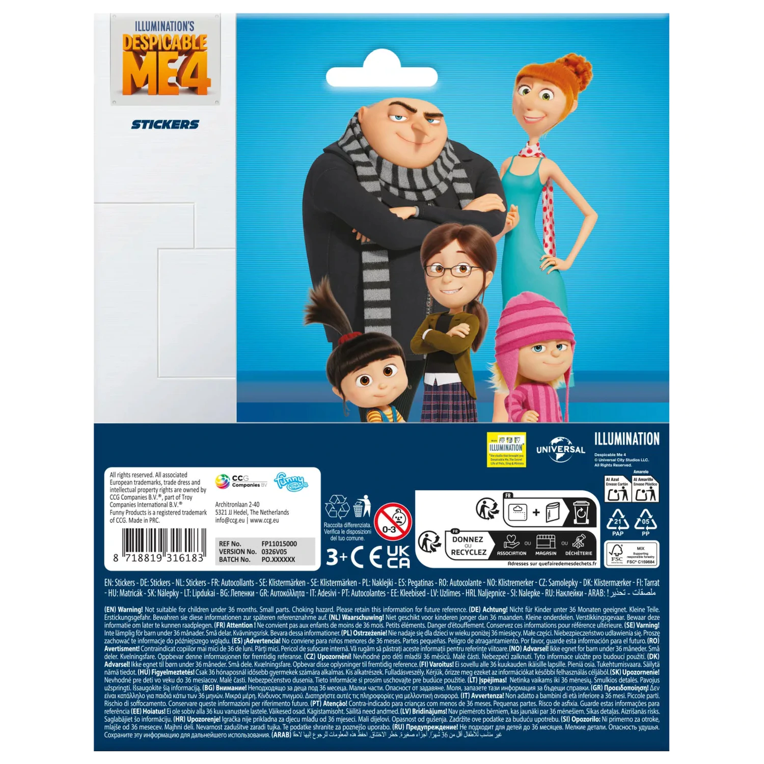 Minions rodinná samolepka fotografii produktu