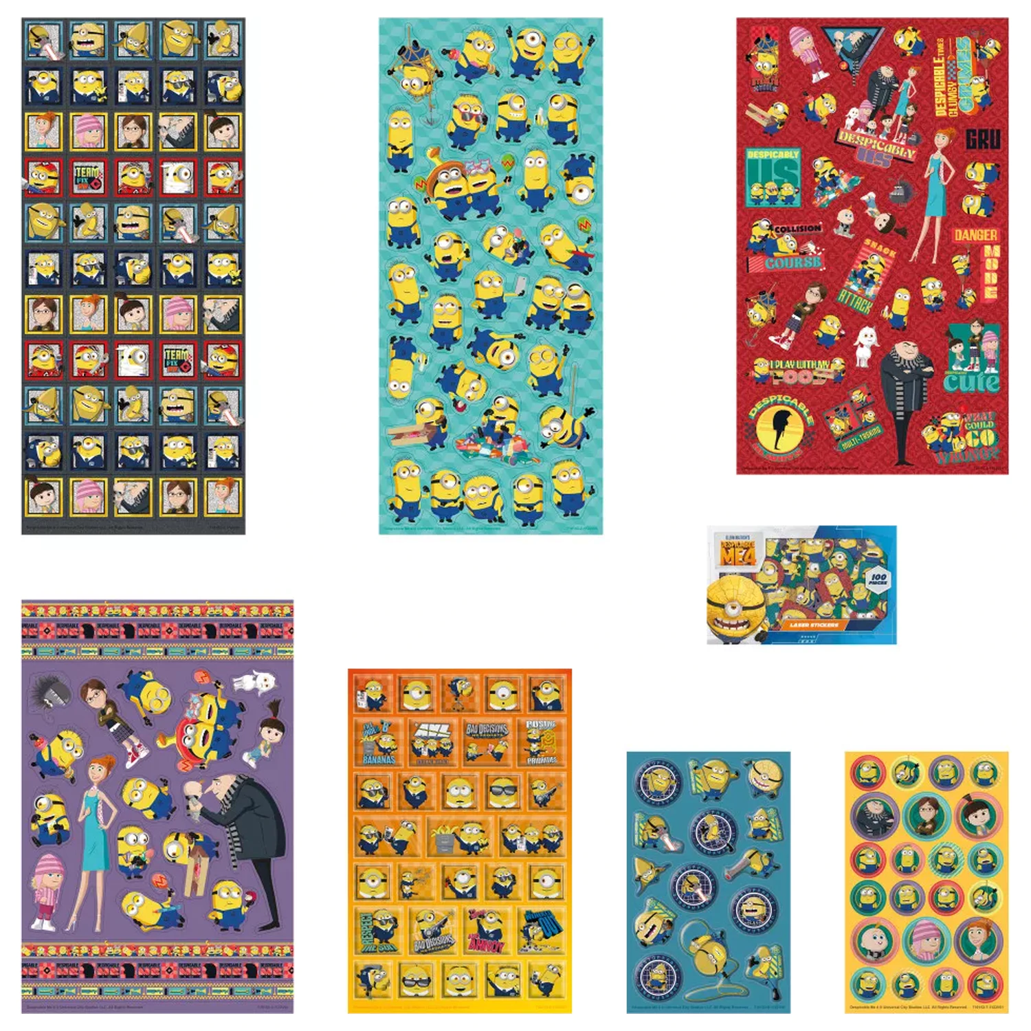 Minions Super Sticker Set s hračkou fotografii produktu