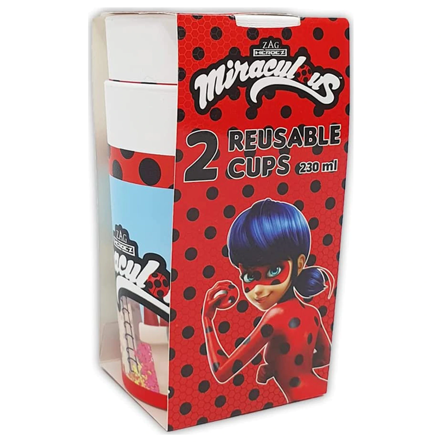 Miraculous Hero plastové kelímky 2dílná sada 230 ml fotografii produktu