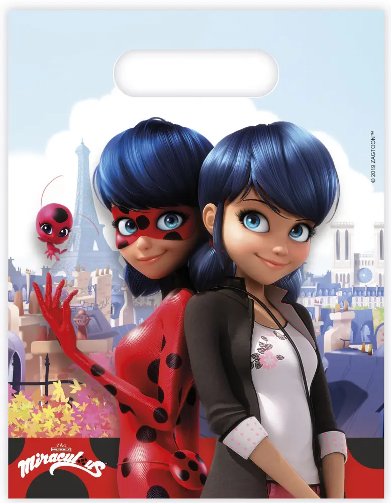 Miraculous Ladybug, Ladybug and Cat Noir Adventures dárková taška, 6 kusů fotografii produktu