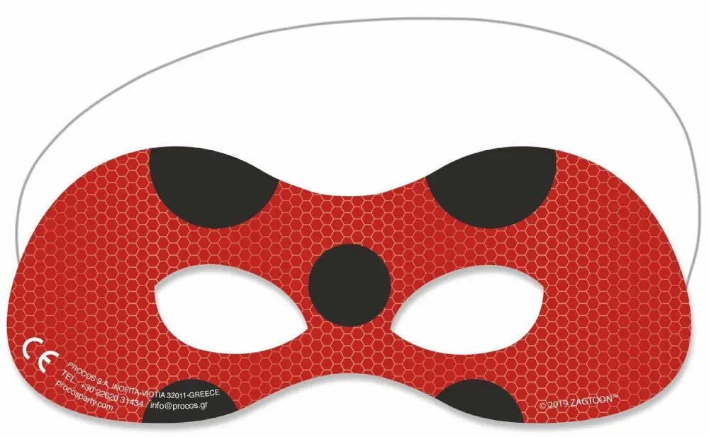 Miraculous Ladybug sada masek po 6 ks fotografii produktu