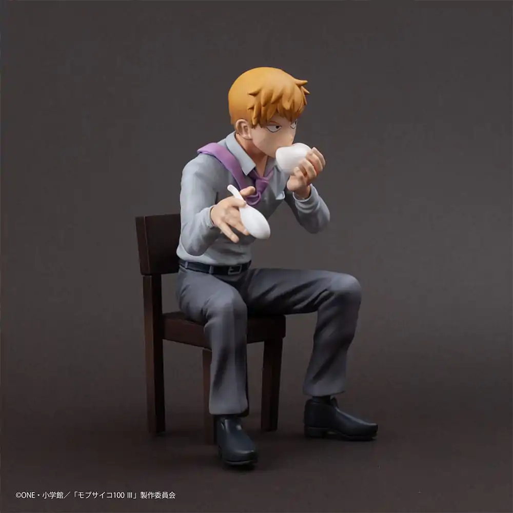 Mob Psycho 100 III x Bunbougu Cafe 2022 PVC socha Arataka Reigen 14 cm fotografii produktu