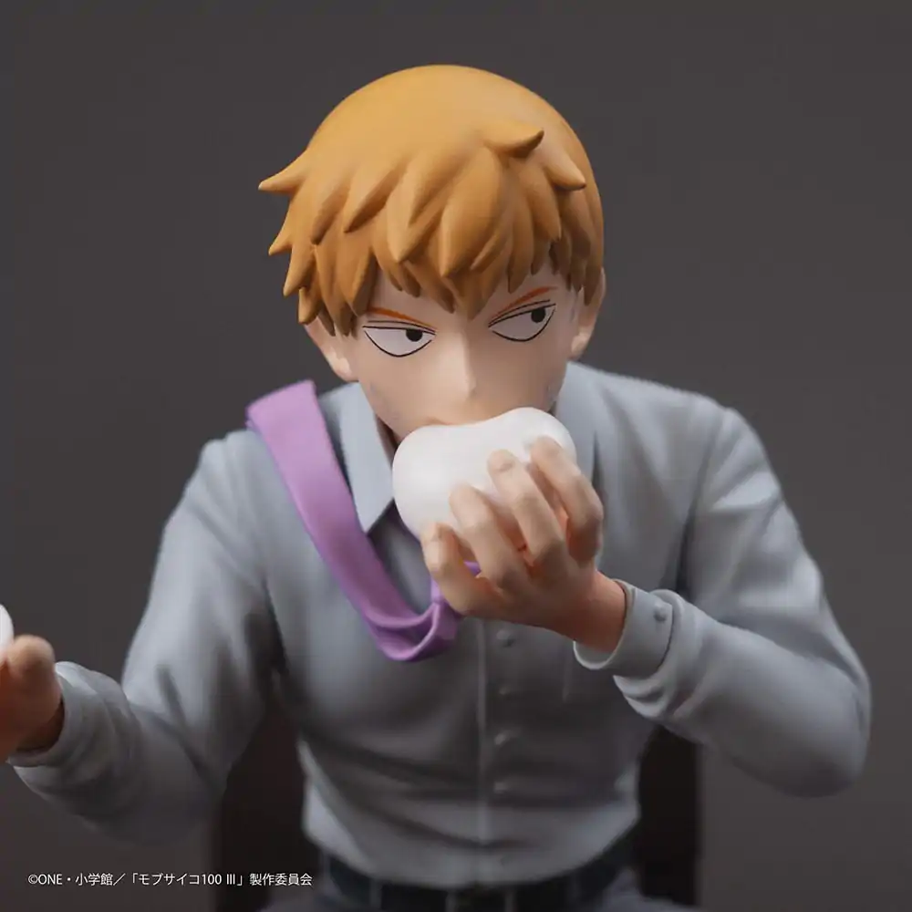 Mob Psycho 100 III x Bunbougu Cafe 2022 PVC socha Arataka Reigen 14 cm fotografii produktu