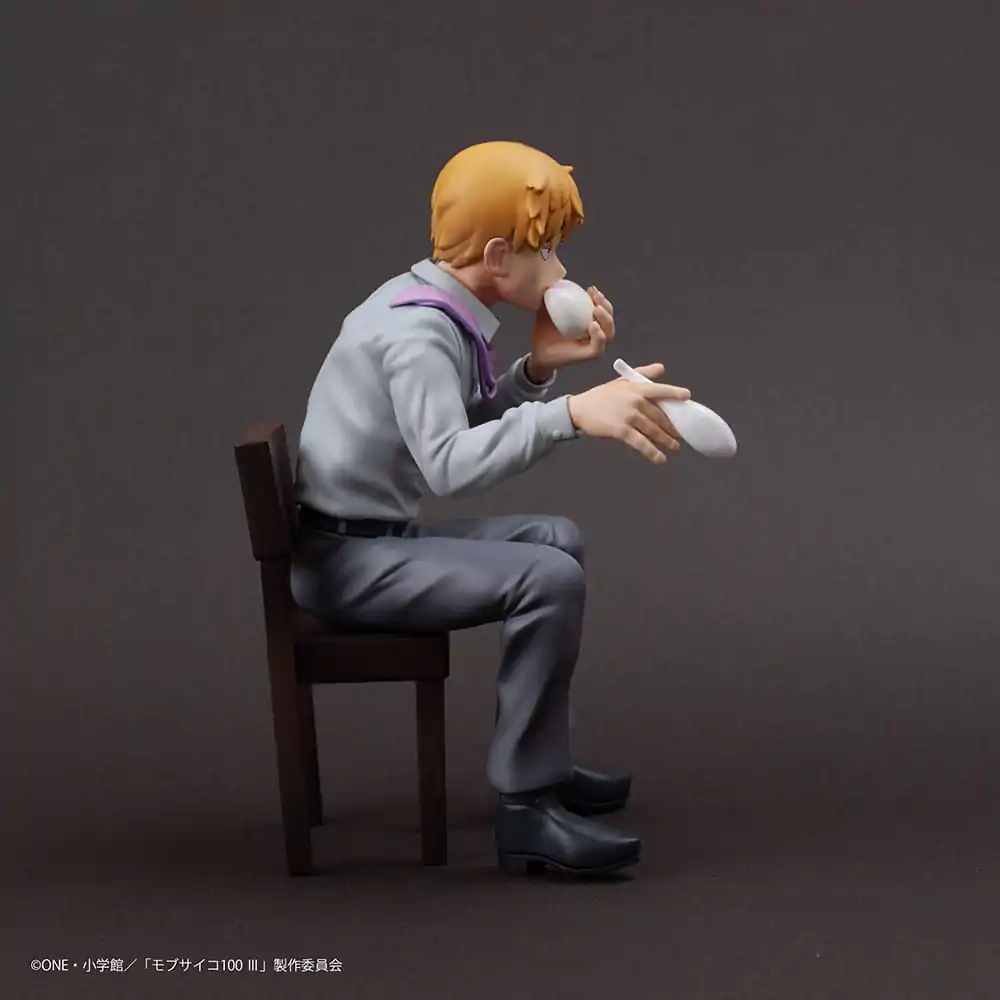 Mob Psycho 100 III x Bunbougu Cafe 2022 PVC socha Arataka Reigen 14 cm fotografii produktu