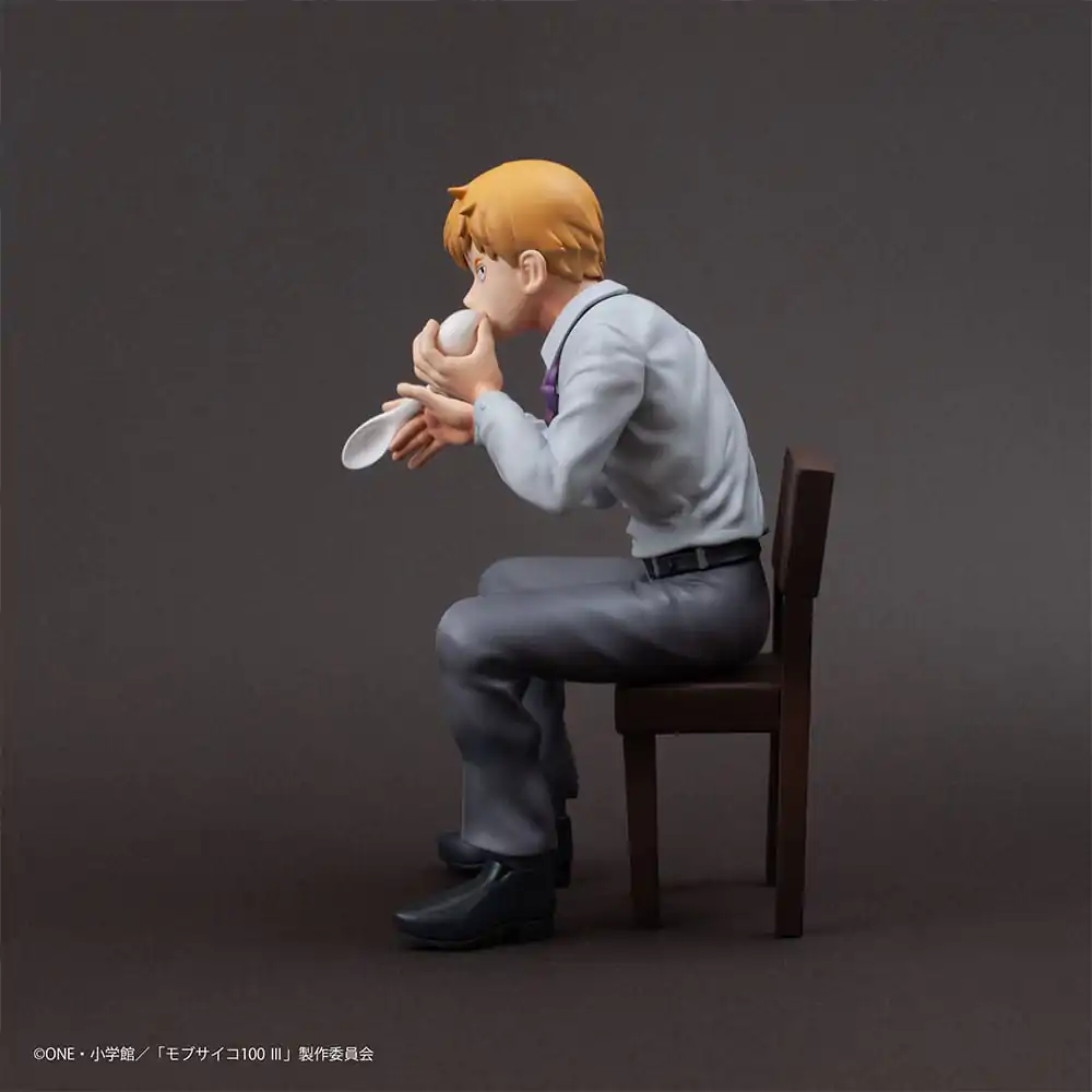Mob Psycho 100 III x Bunbougu Cafe 2022 PVC socha Arataka Reigen 14 cm fotografii produktu
