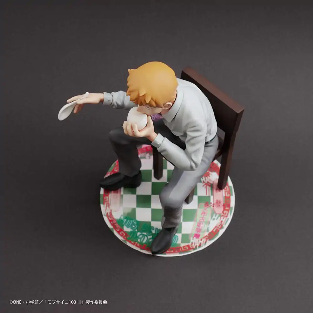 Mob Psycho 100 III x Bunbougu Cafe 2022 PVC socha Arataka Reigen 14 cm fotografii produktu