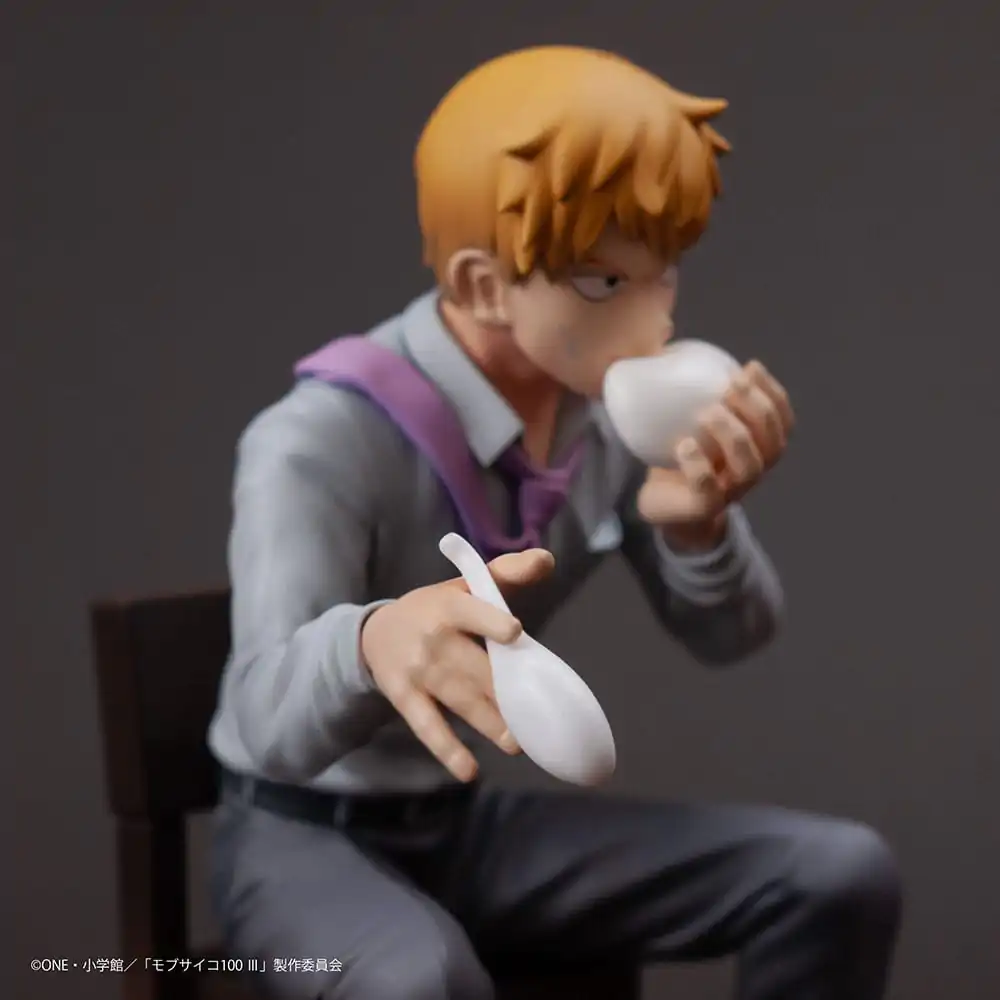 Mob Psycho 100 III x Bunbougu Cafe 2022 PVC socha Arataka Reigen 14 cm fotografii produktu