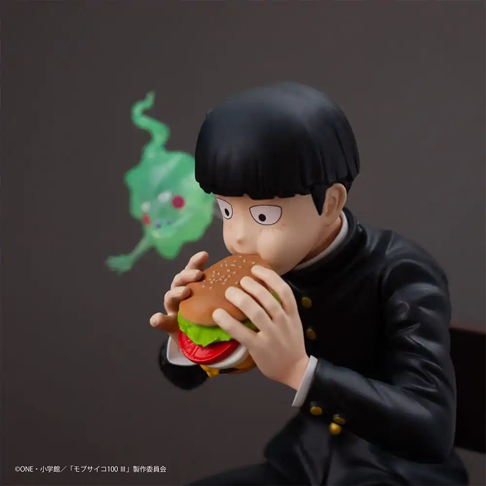 Mob Psycho 100 III x Bunbougu Cafe 2022 PVC socha Shigeo Kageyama & Ekubo 13 cm fotografii produktu