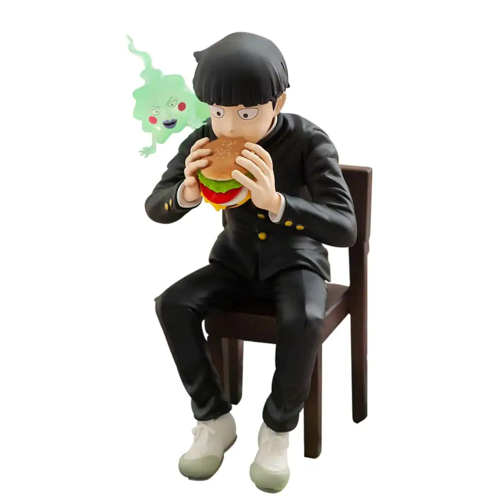 Mob Psycho 100 III x Bunbougu Cafe 2022 PVC socha Shigeo Kageyama & Ekubo 13 cm fotografii produktu