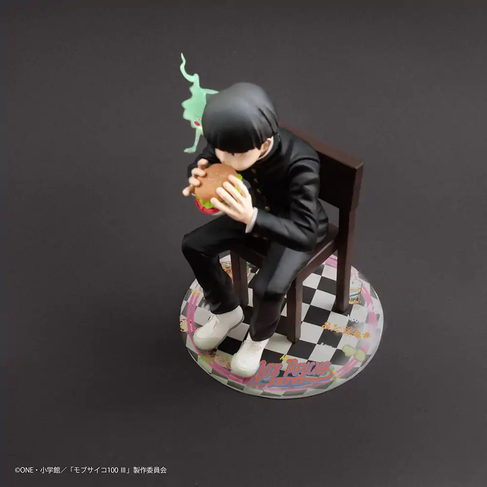 Mob Psycho 100 III x Bunbougu Cafe 2022 PVC socha Shigeo Kageyama & Ekubo 13 cm fotografii produktu