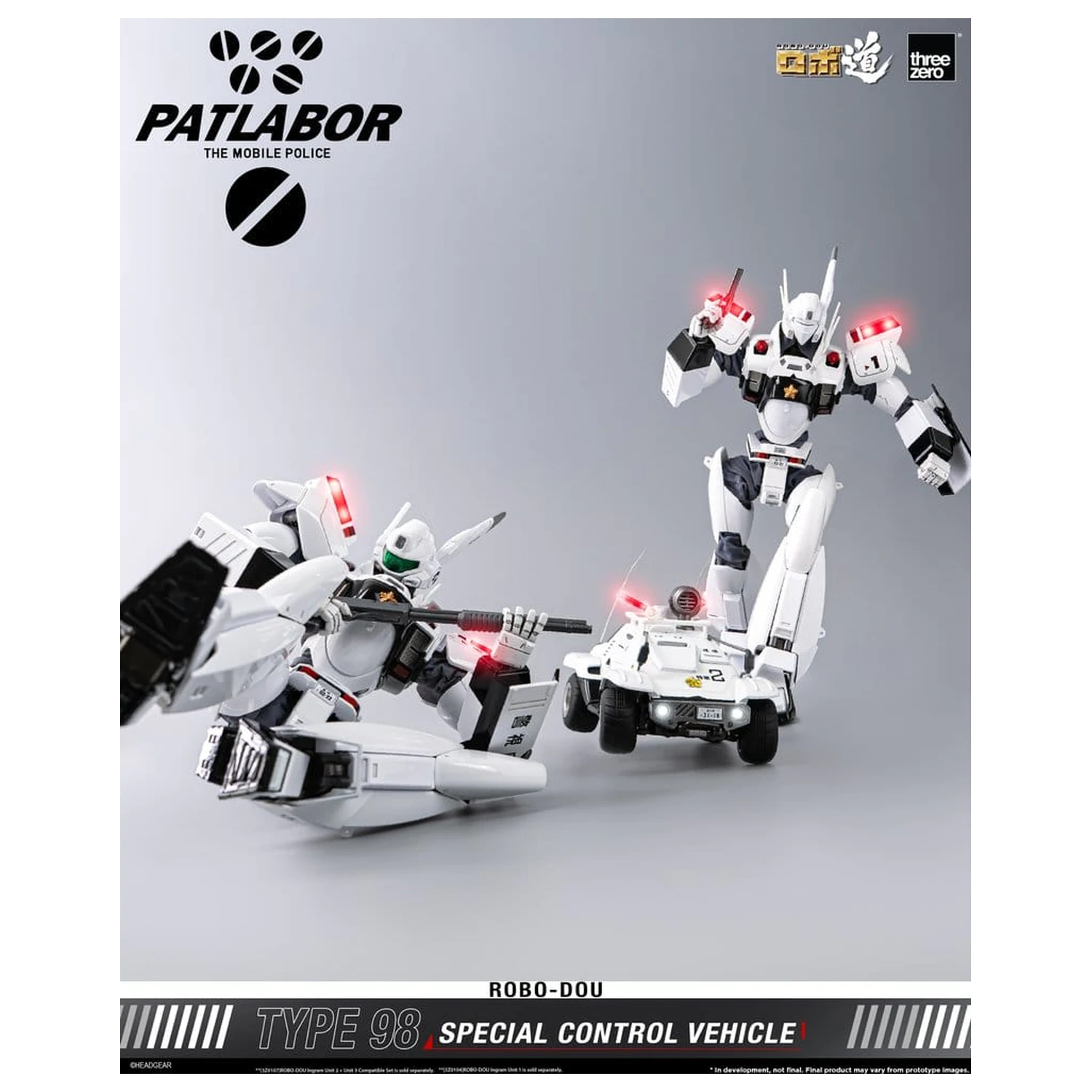 Mobile Police Patlabor ROBO-DOU Type 98 Special Control Vehicle 10 cm fotografii produktu