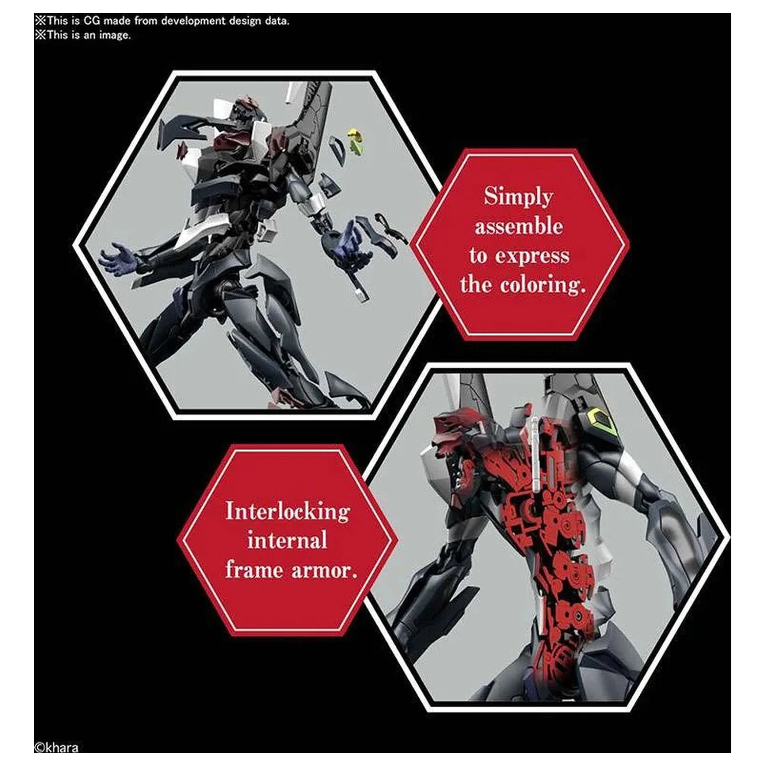 Mobile Suit Evangelion The Enchanted Shield of Virtue Unit-03 RG víceúčelová humanoidní rozhodná zbraň model kit figurka fotografii produktu