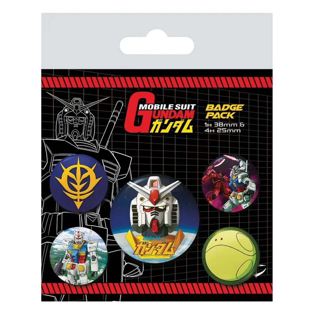Mobile Suit Gundam Připínací placky 5-Pack Intergalactic fotografii produktu