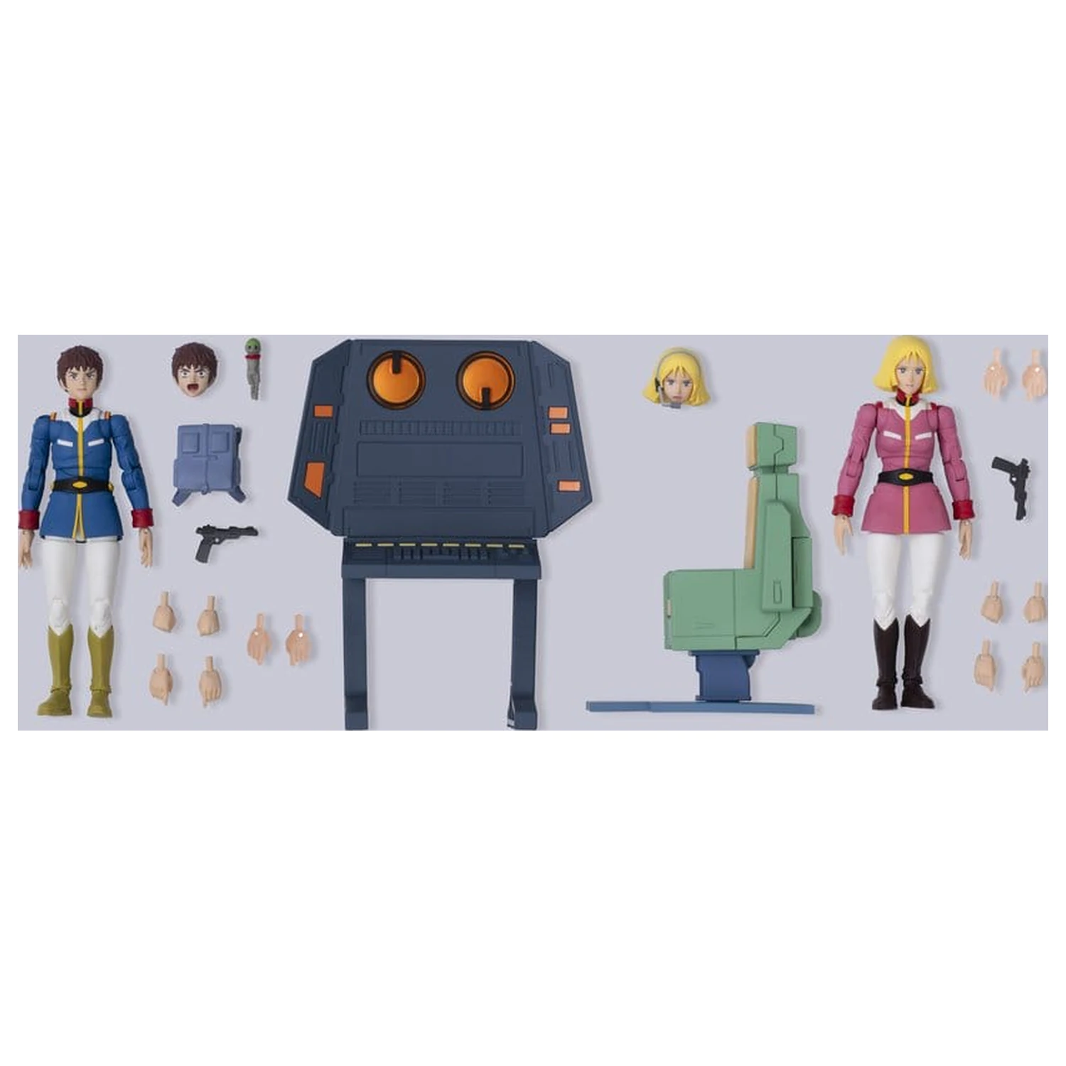 Mobile Suit Gundam G.M.G. Collection EX Diorama White Base Bridge Radio Operator Desk Set 10 cm (s dárkem) fotografii produktu