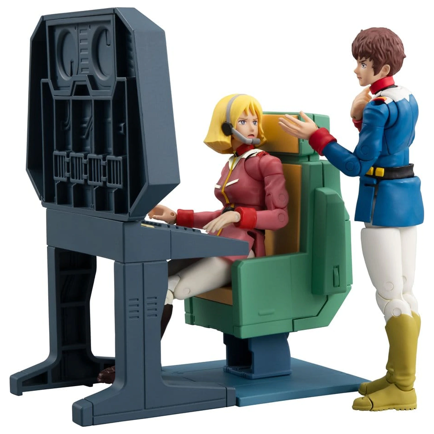 Mobile Suit Gundam G.M.G. Collection EX Diorama White Base Bridge Radio Operator Desk Set 10 cm (s dárkem) fotografii produktu