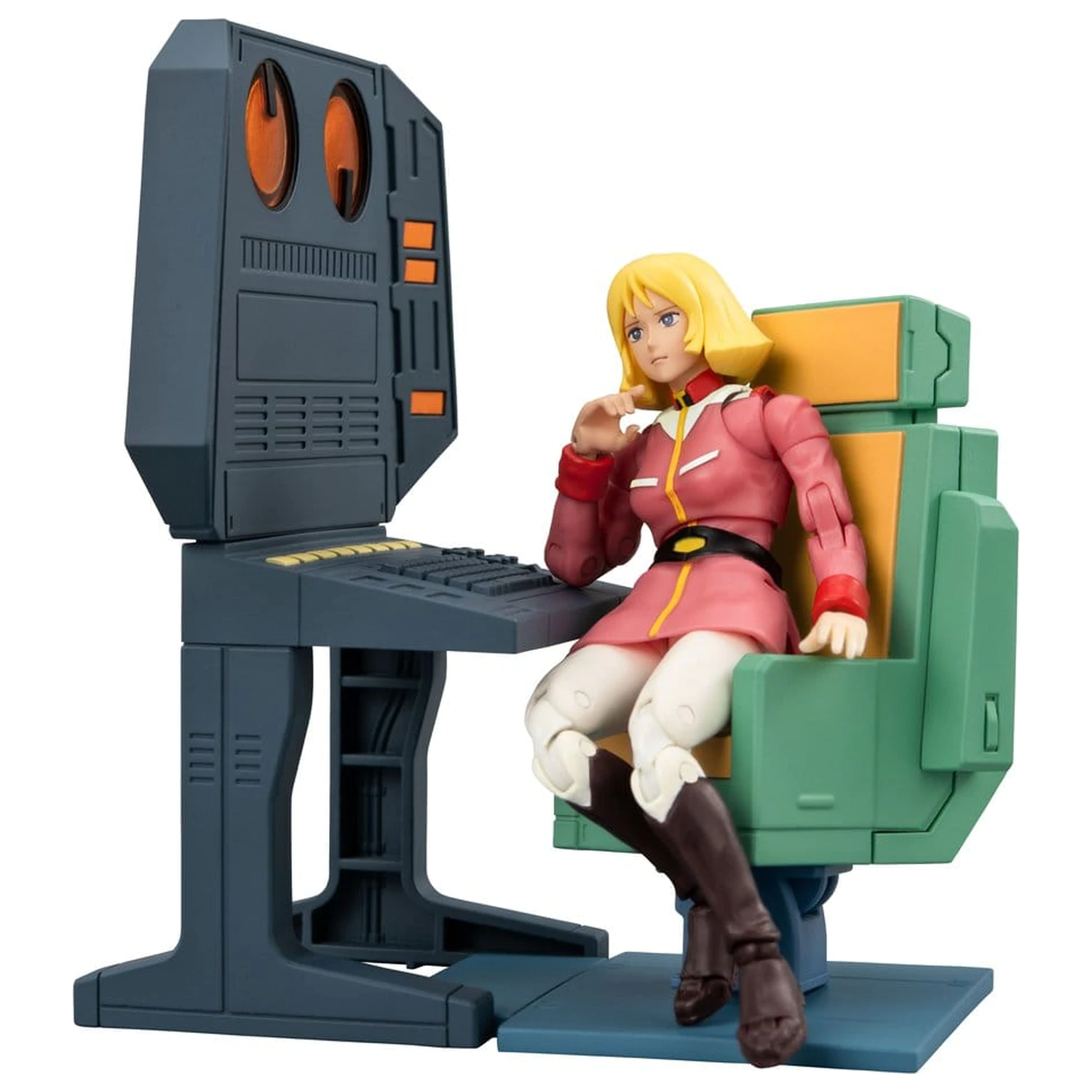 Mobile Suit Gundam G.M.G. Collection EX Diorama White Base Bridge Radio Operator Desk Set 10 cm (s dárkem) fotografii produktu