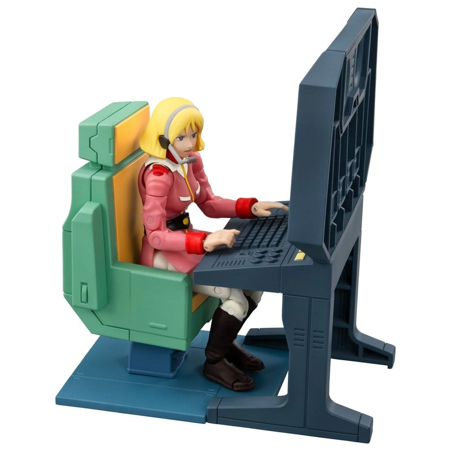 Mobile Suit Gundam G.M.G. Collection EX Diorama White Base Bridge Radio Operator Desk Set 10 cm (s dárkem) fotografii produktu