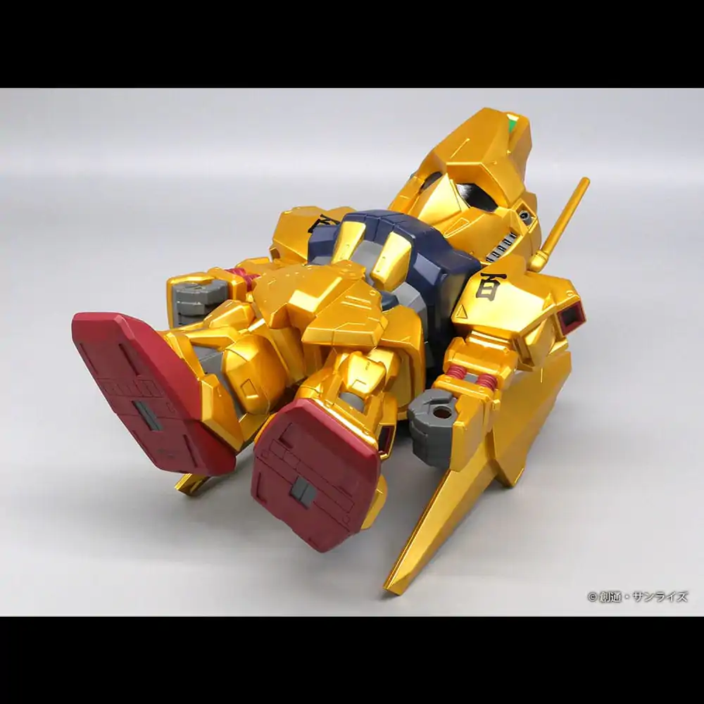 Mobile Suit Gundam Jumbo Sofbi vinylová figurka Hyakushiki Gold Ver. 30 cm fotografii produktu