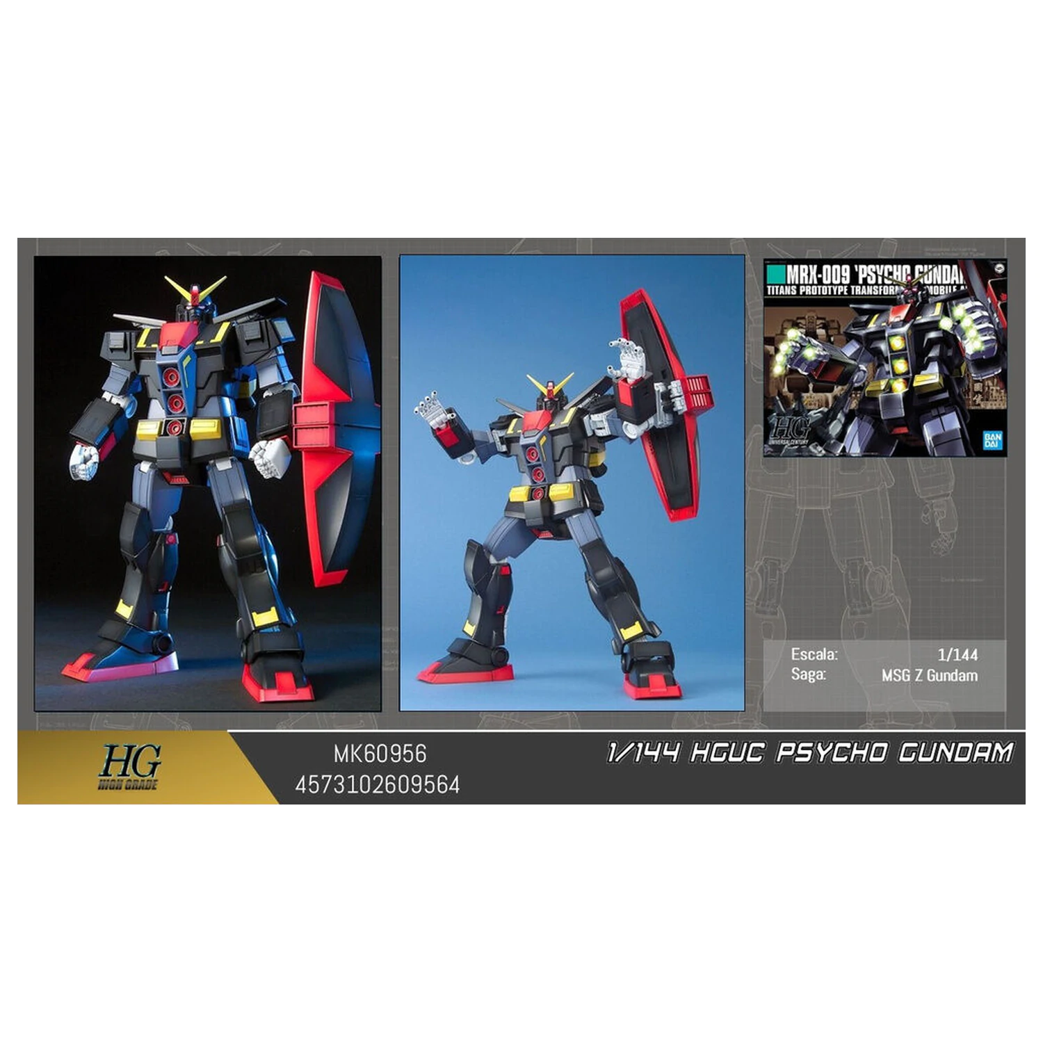 Mobile Suit Gundam Psycho HGUC 1/144 figurka modelové stavebnice fotografii produktu