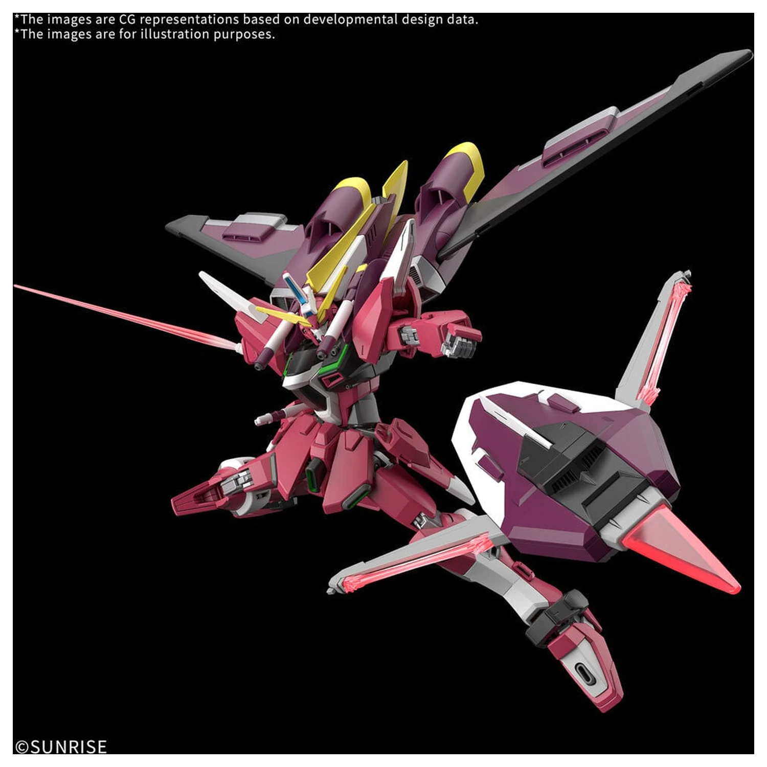 Mobile Suit Gundam Seed Freedom Zero Infinite Justice Gundam Booster Unit HG Plastikový model v měřítku 1/144 Figurka fotografii produktu
