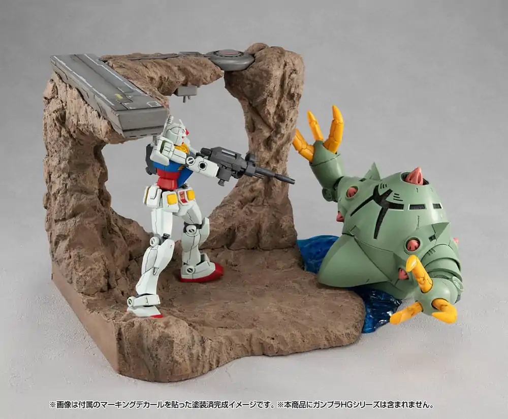 Mobile Suit Gundam SEED RM Series Realistic Model Series Diorama 1/144 G Structure (GS01) Tragedy in Jaburo Material Color Edition 16 cm Diorama fotografii produktu