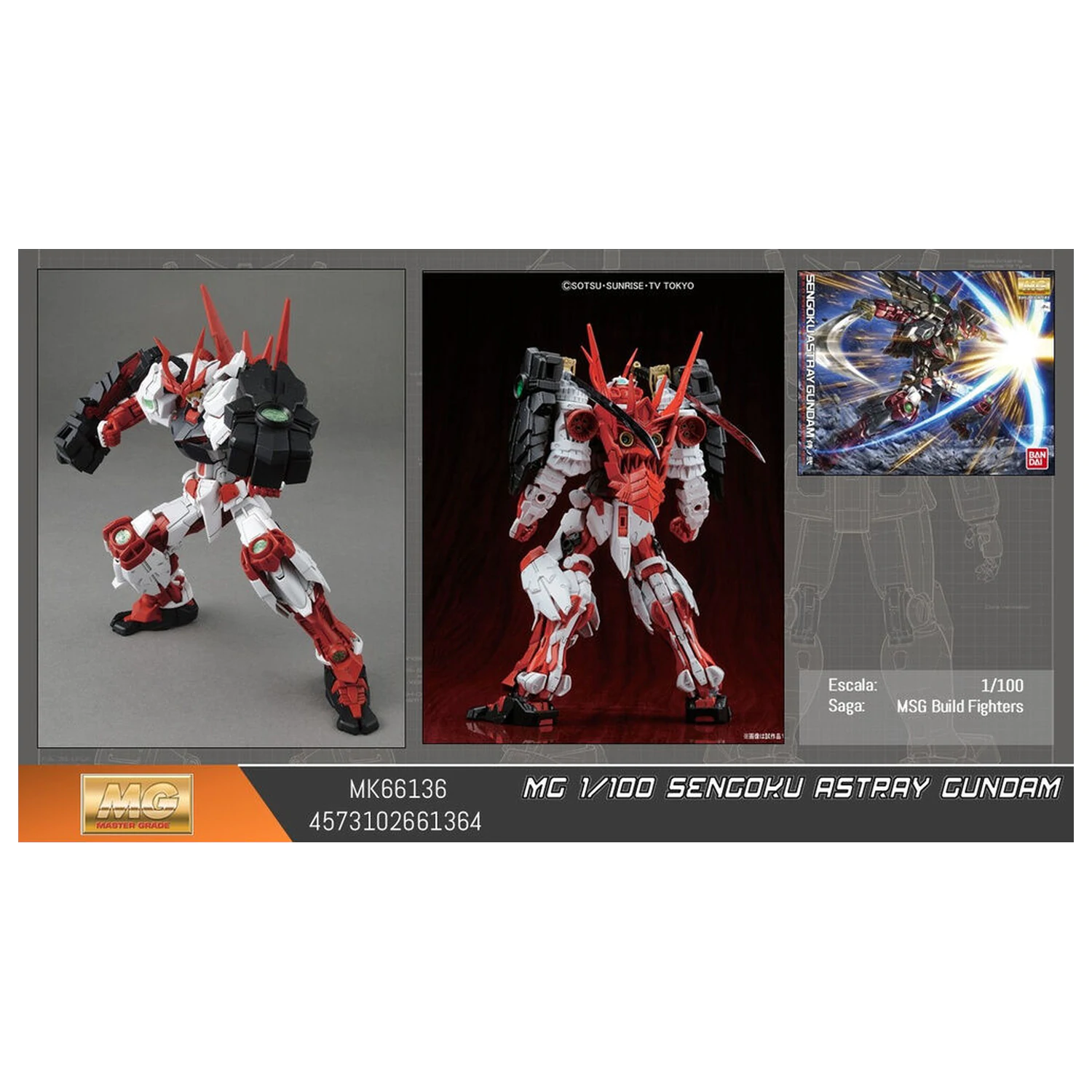 Mobile Suit Gundam Sengoku Astray MG 1/100 model kit figurka fotografii produktu