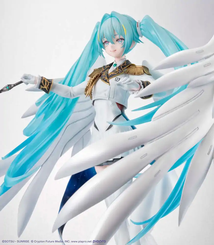 Mobile Suit Gundam x Hatsune Miku Lucrea PVC socha Hatsune Miku x Wing Gundam Zero EW 45. výročí 27 cm fotografii produktu