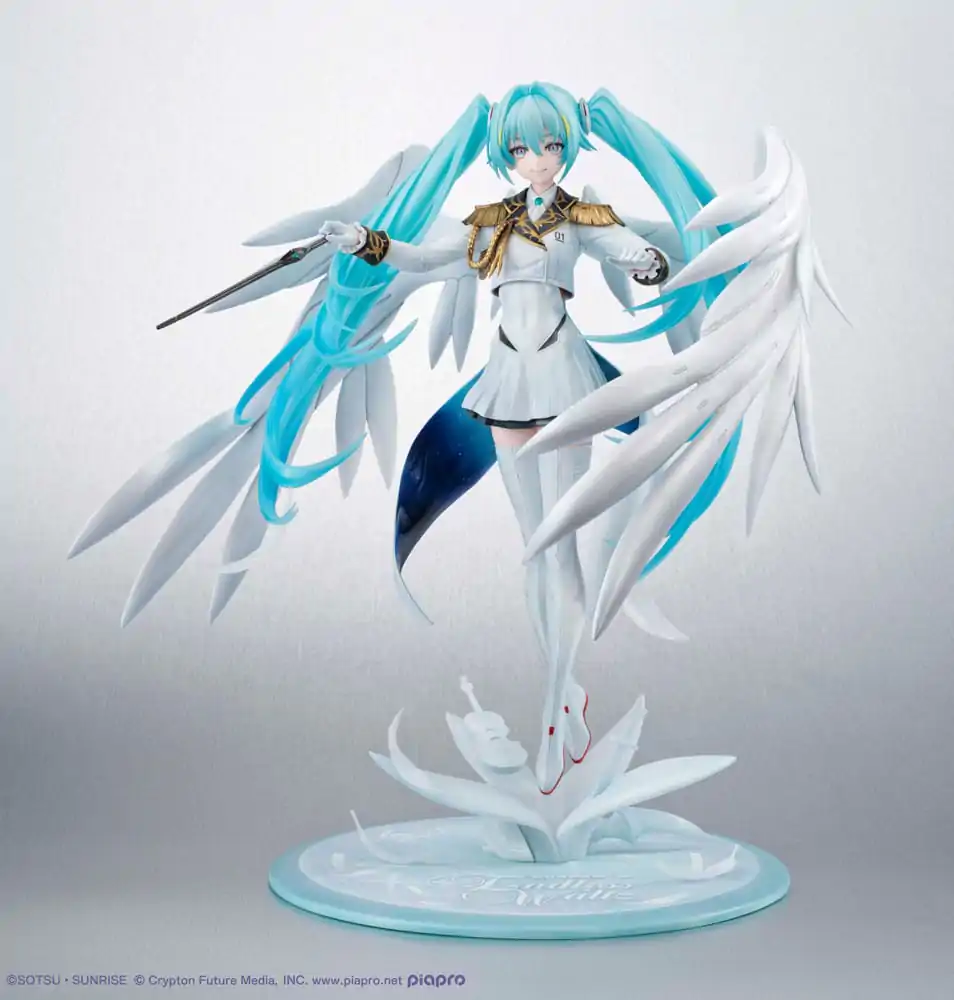 Mobile Suit Gundam x Hatsune Miku Lucrea PVC socha Hatsune Miku x Wing Gundam Zero EW 45. výročí 27 cm fotografii produktu