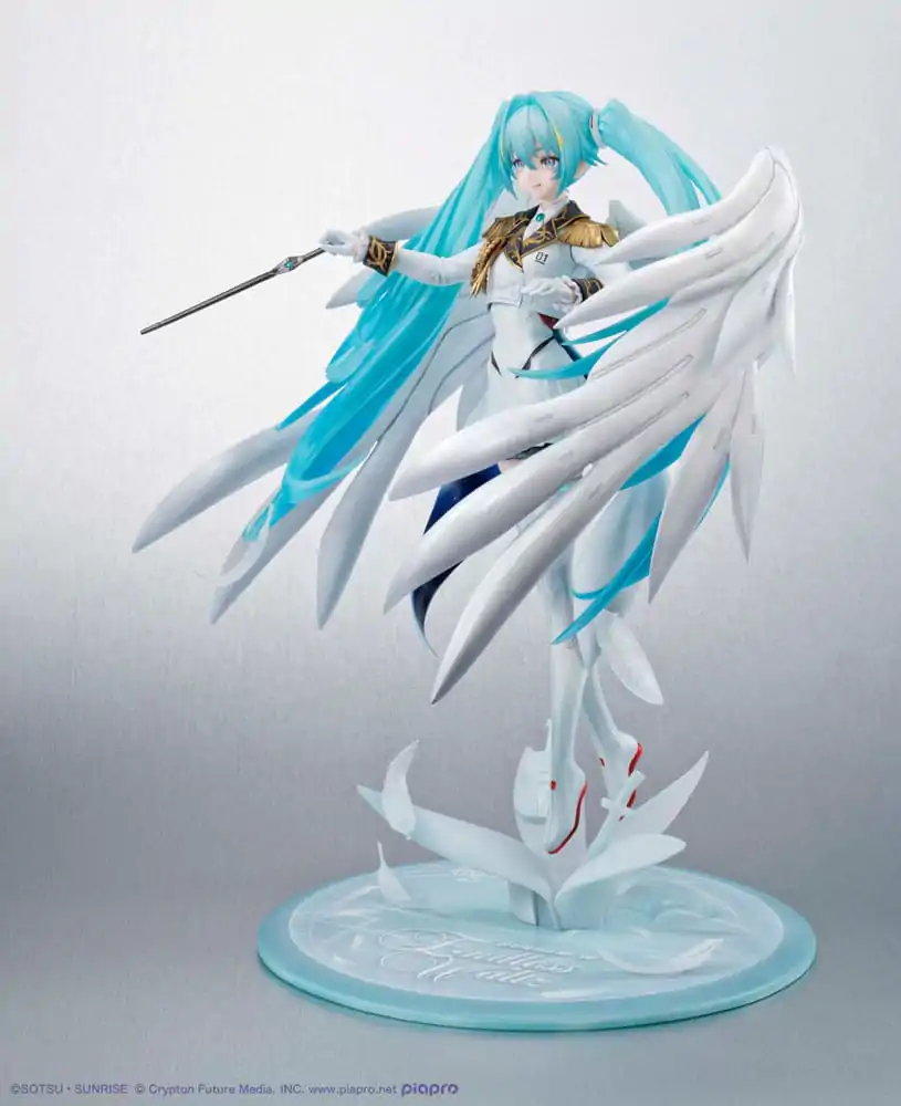 Mobile Suit Gundam x Hatsune Miku Lucrea PVC socha Hatsune Miku x Wing Gundam Zero EW 45. výročí 27 cm fotografii produktu