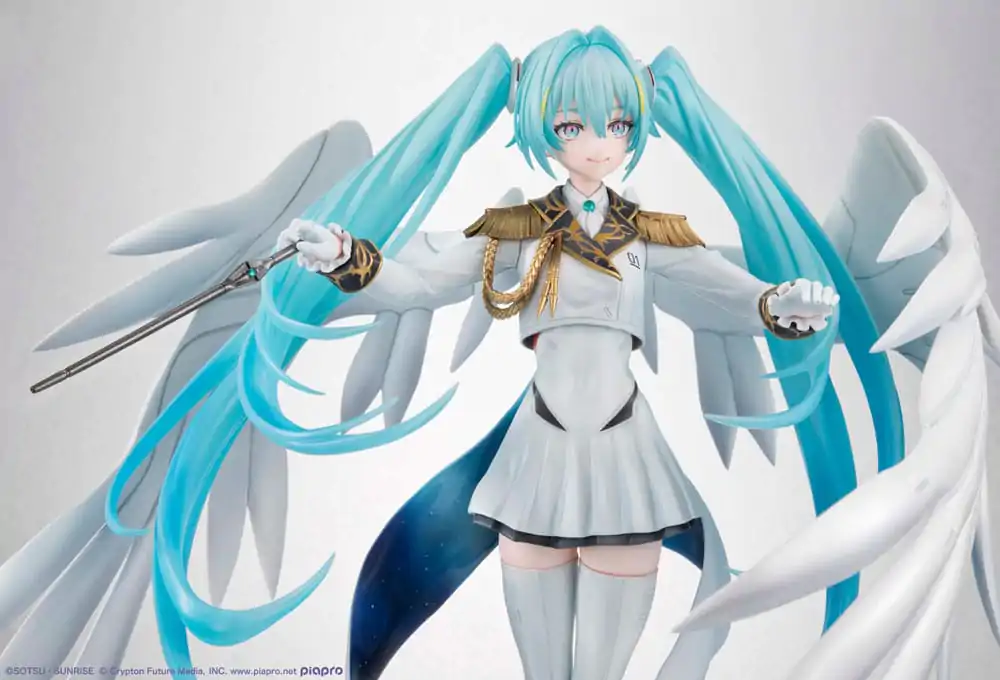 Mobile Suit Gundam x Hatsune Miku Lucrea PVC socha Hatsune Miku x Wing Gundam Zero EW 45. výročí 27 cm fotografii produktu