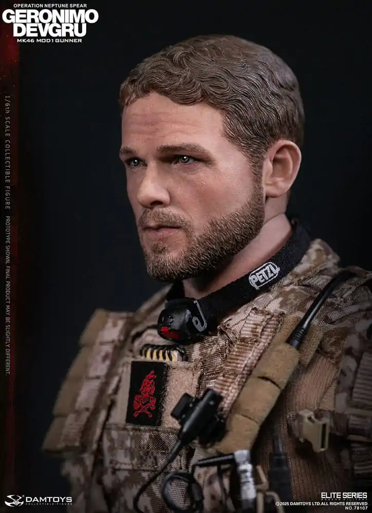 Moderní vojenská akční figurka 1/6 Geronimo Devgru - MK46 MOD1 Gunner (Operation Neptune Spear) 30 cm fotografii produktu